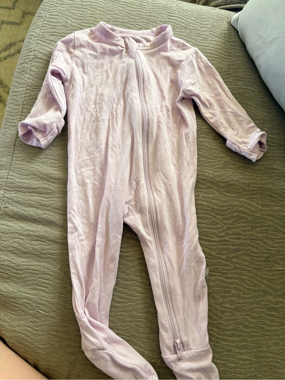 Kyte BABY Lavender Footed One-Piece Zipper Pajama